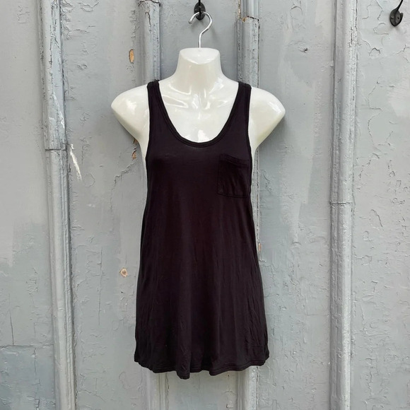 T by Alexander Wang classic  racerback tank with pocket, Small - Picture 3 of 10
